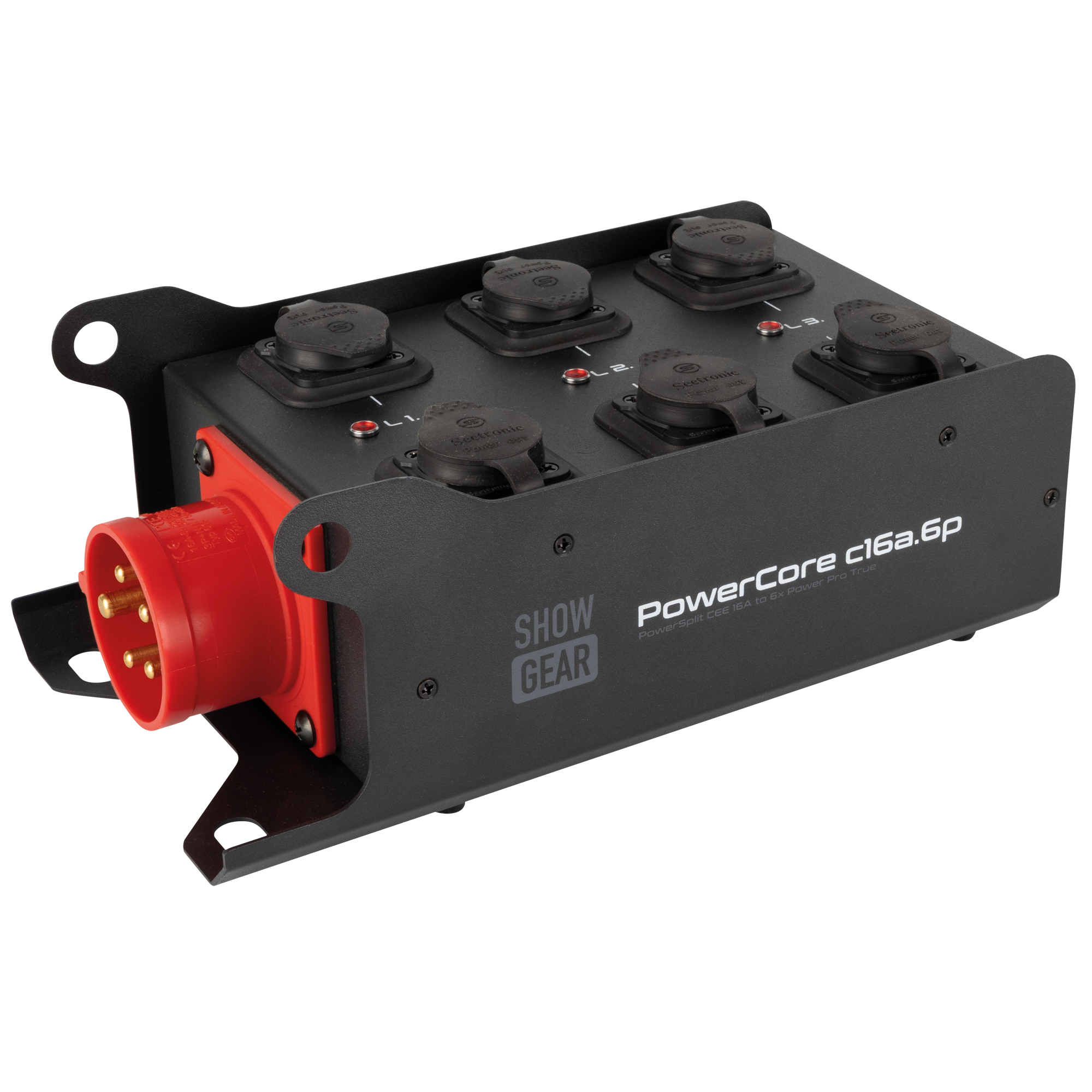 SHOWGEAR PowerCore c16a.6p 6x Power Pro True - 1x CEE 16 A (5P)