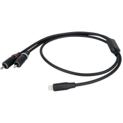 Dap FL100 - Lightning to 2 RCA male 1.5 m 1,5 m