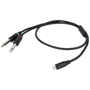 Dap FL101 - Lightning to 2 Mono Jack L/R 1.5 m 1,5 m