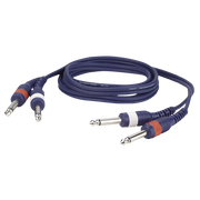 Dap FL22 - 2 mono Jack L/R to 2 mono Jack L/R 1.5 m 1,5 m