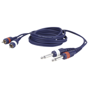 Dap FL23 - 2 RCA male L/R to 2 mono Jack L/R 1.5 m 1,5 m