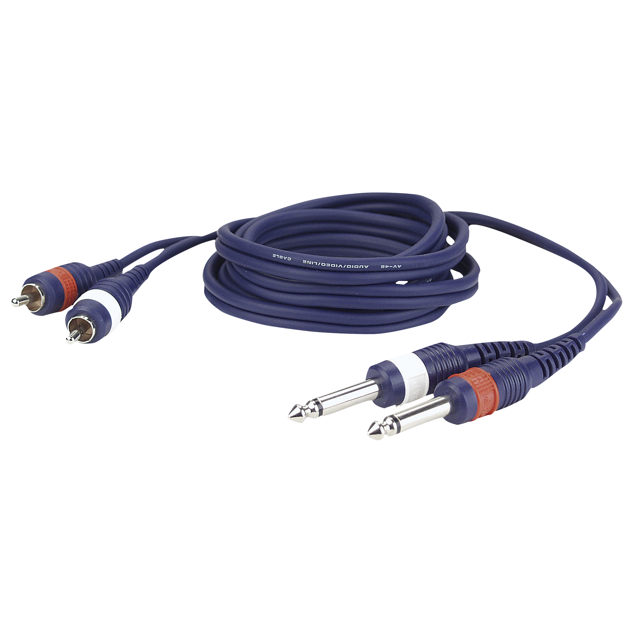 Dap FL23 - 2 RCA male L/R to 2 mono Jack L/R 1.5 m 1,5 m