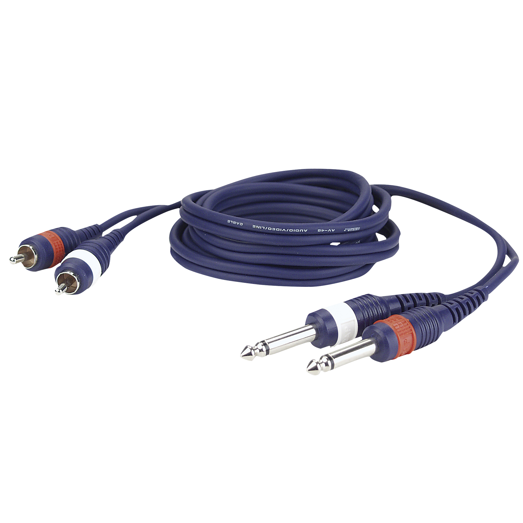Dap FL23 - 2 RCA male L/R to 2 mono Jack L/R 3 m 3 m