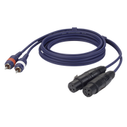 Dap FL25 - 2 RCA male L/R to 2 XLR/F 3P 1.5 m 1,5 m