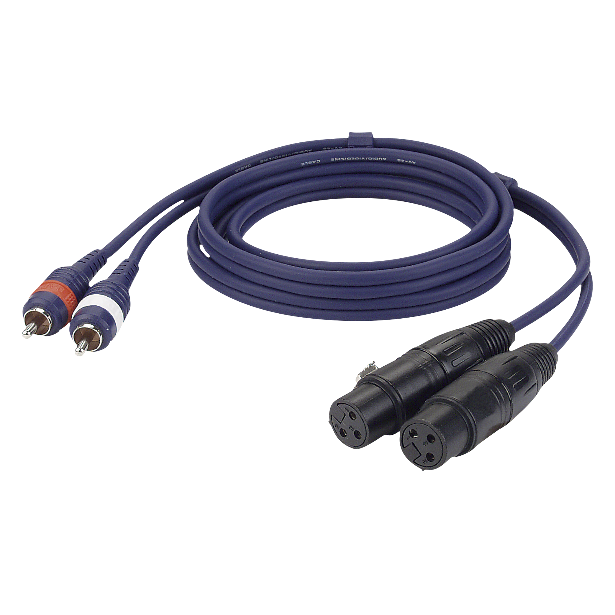 Dap FL25 - 2 RCA male L/R to 2 XLR/F 3P 1.5 m 1,5 m