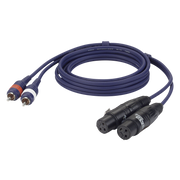 Dap FL25 - 2 RCA male L/R to 2 XLR/F 3P 3 m 3 m