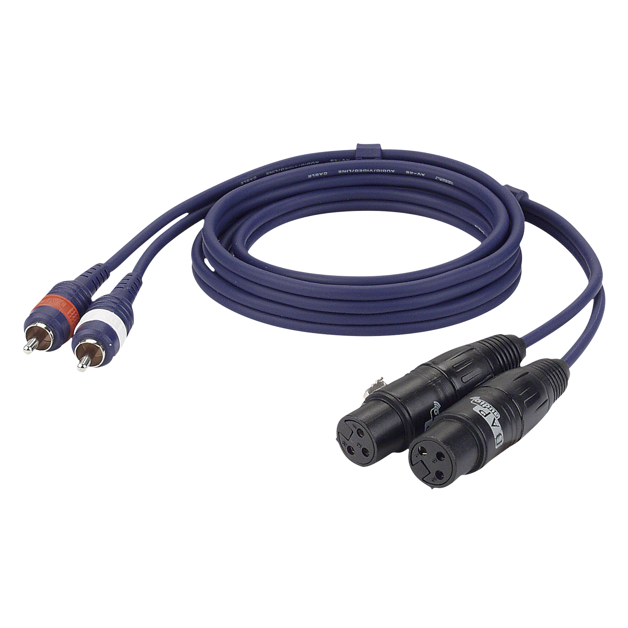 Dap FL25 - 2 RCA male L/R to 2 XLR/F 3P 3 m 3 m