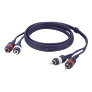 Dap FL27 - 2 RCA male L/R to 2 RCA female L/R 1.5 m 1,5 m