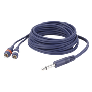 Dap FL33 - mono Jack to 2 RCA male L/R 1.5 m 1,5 m