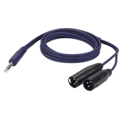 Dap FL36 - 2 x bal. XLR 3P, male to Jack stereo 1.5 m 1,5 m