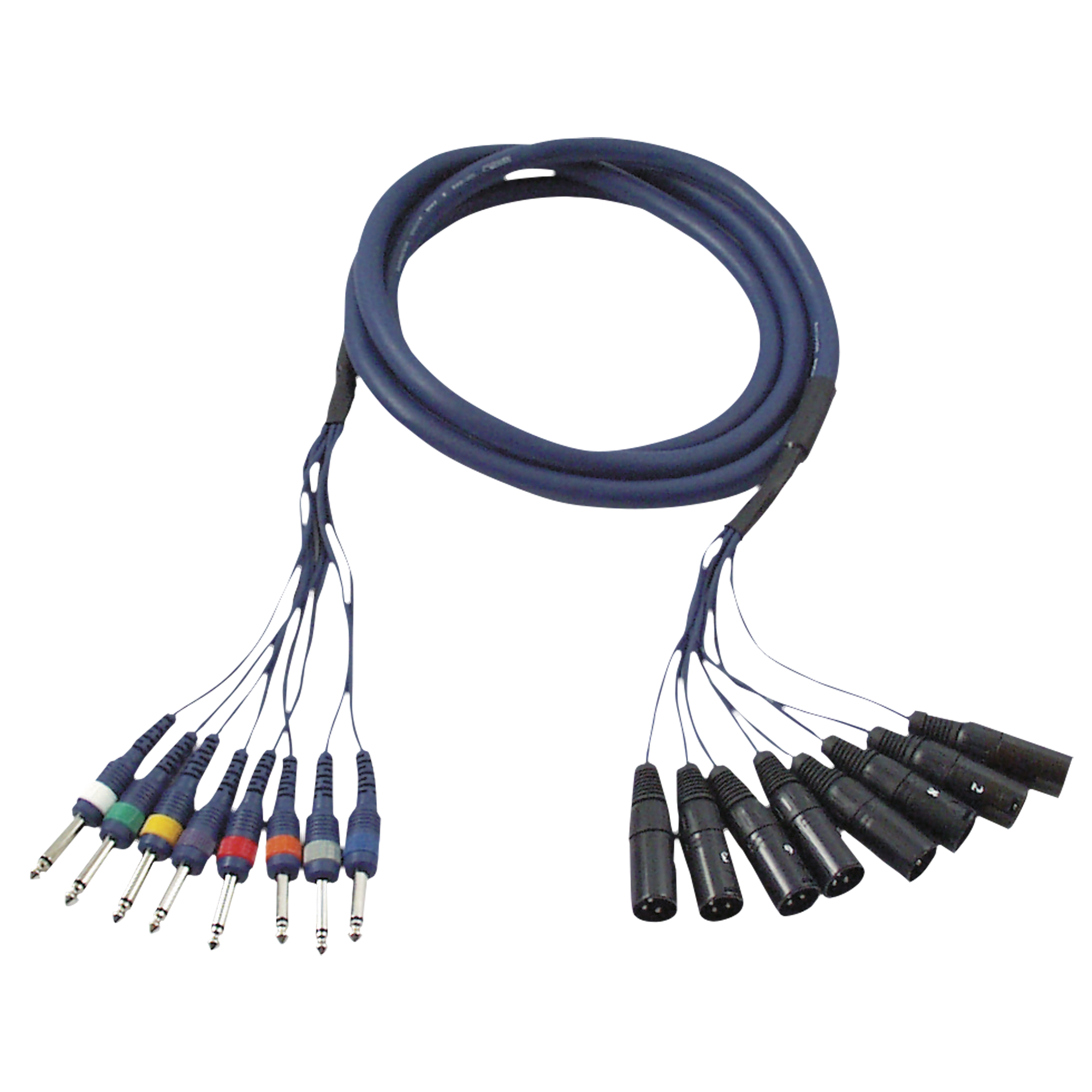 Dap FL62 - 8 XLR/M 3P to 8 Jack mono 6 m 6 m