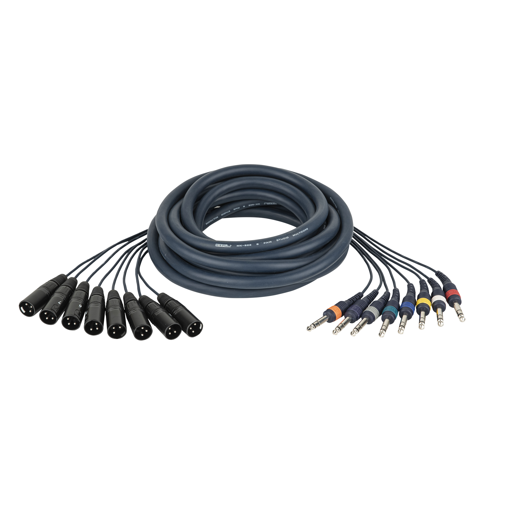Dap FL68 - 8 XLR/M 3P to 8 Jack stereo 3 m 3 m