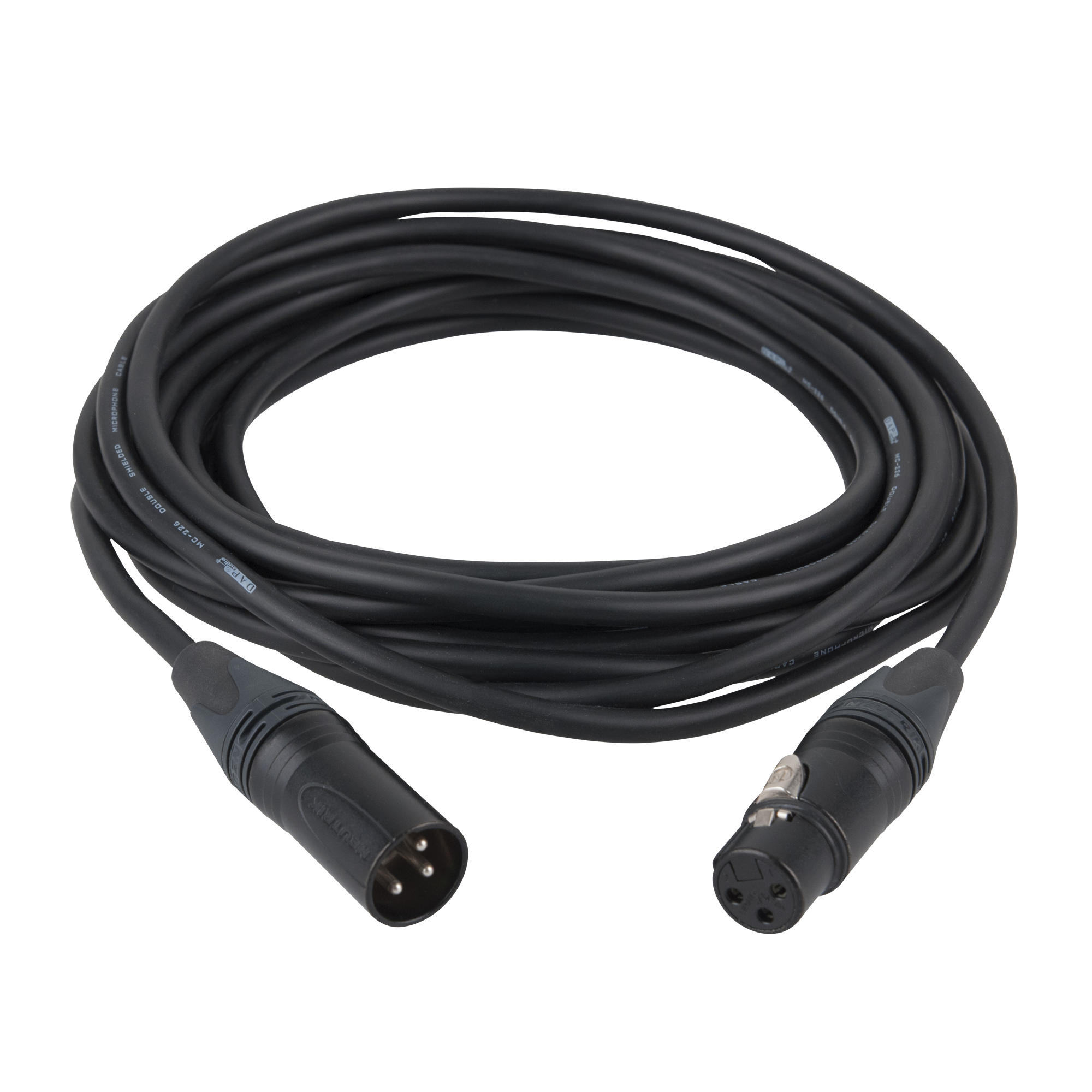 Dap FL72 - bal. XLR/M 3P to XLR/F 3P Neutrik XX series 6 m - black 6 m - nero