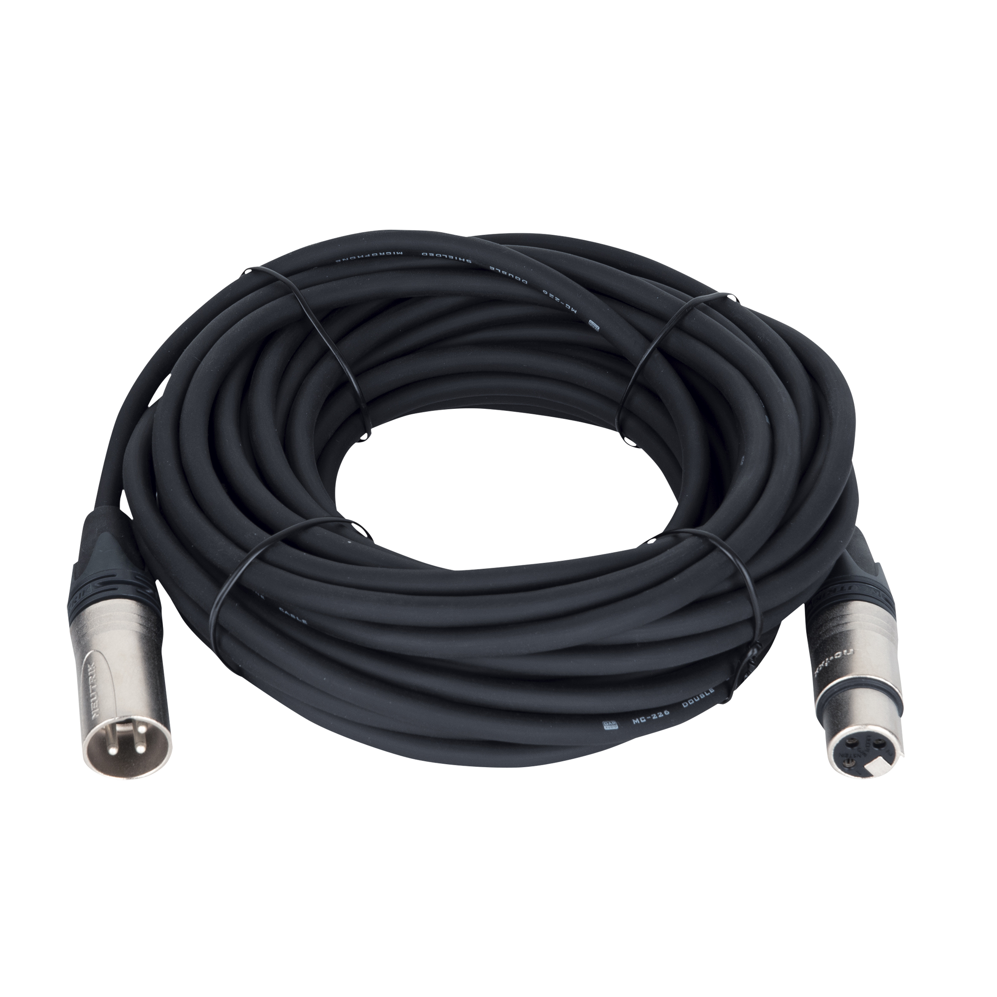 Dap FL74 XLR M/F Mic/Line Cable Neutrik XX series 10 m 10 m - placcato argento
