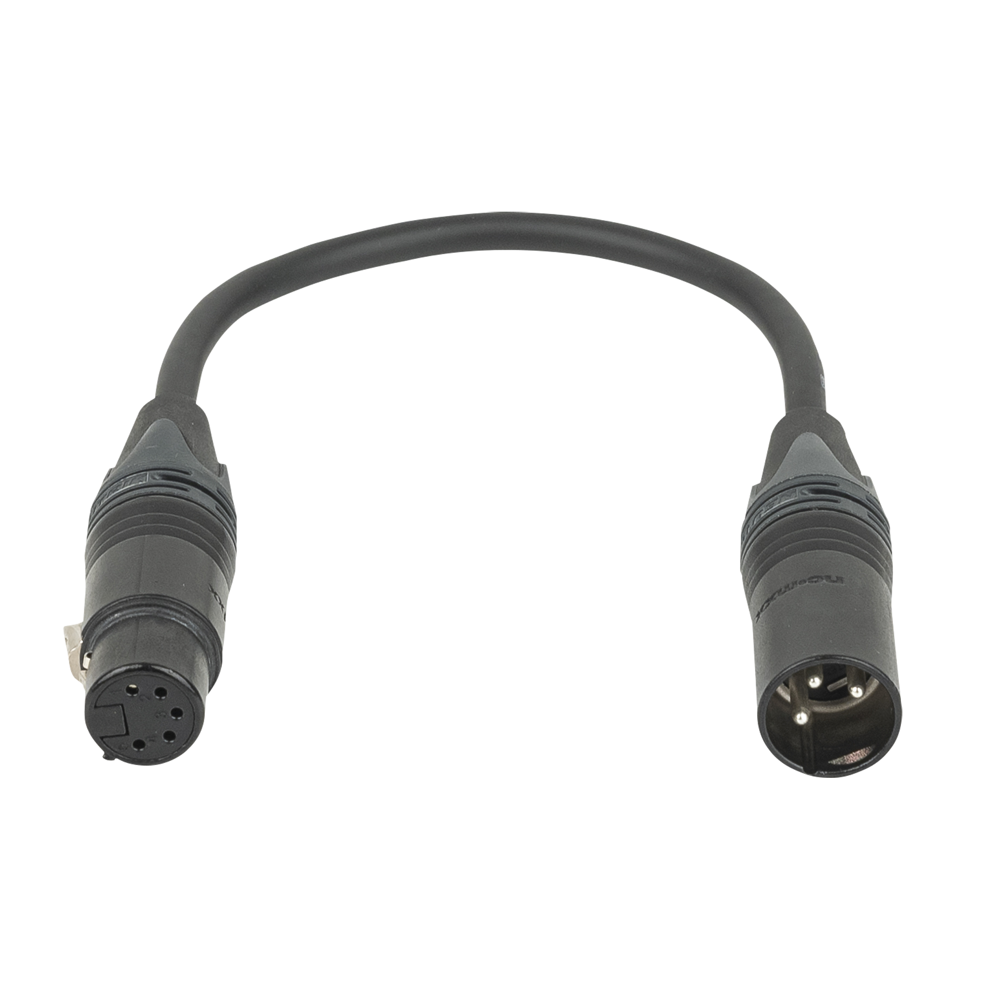 DAP 3-pin male to 5-pin female DMX adapter - Neutrik XX Adattatore per cavo