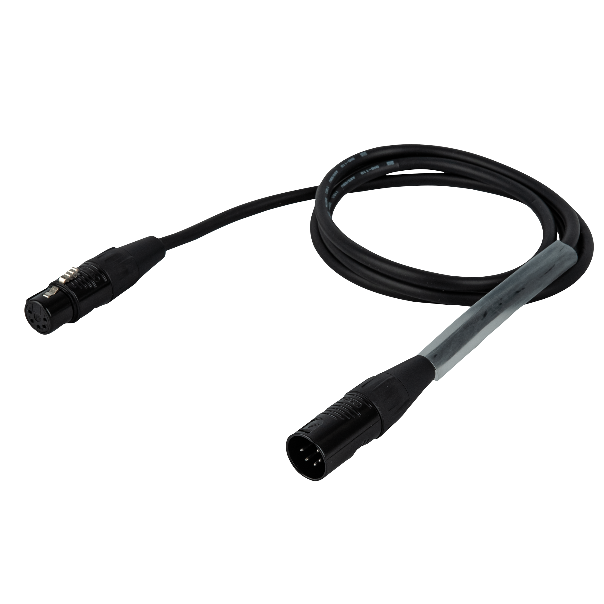 DAP FLR08 - DMX/AES-EBU XLR/M 5P to XLR/F 5P 0.75 m - Silver plated 0,75 m - placcato argento