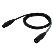 DAP FLR09 - DMX/AES-EBU XLR/M 3P to XLR/F 3P 1.5 m - Silver plated 1,5 m - placcato argento
