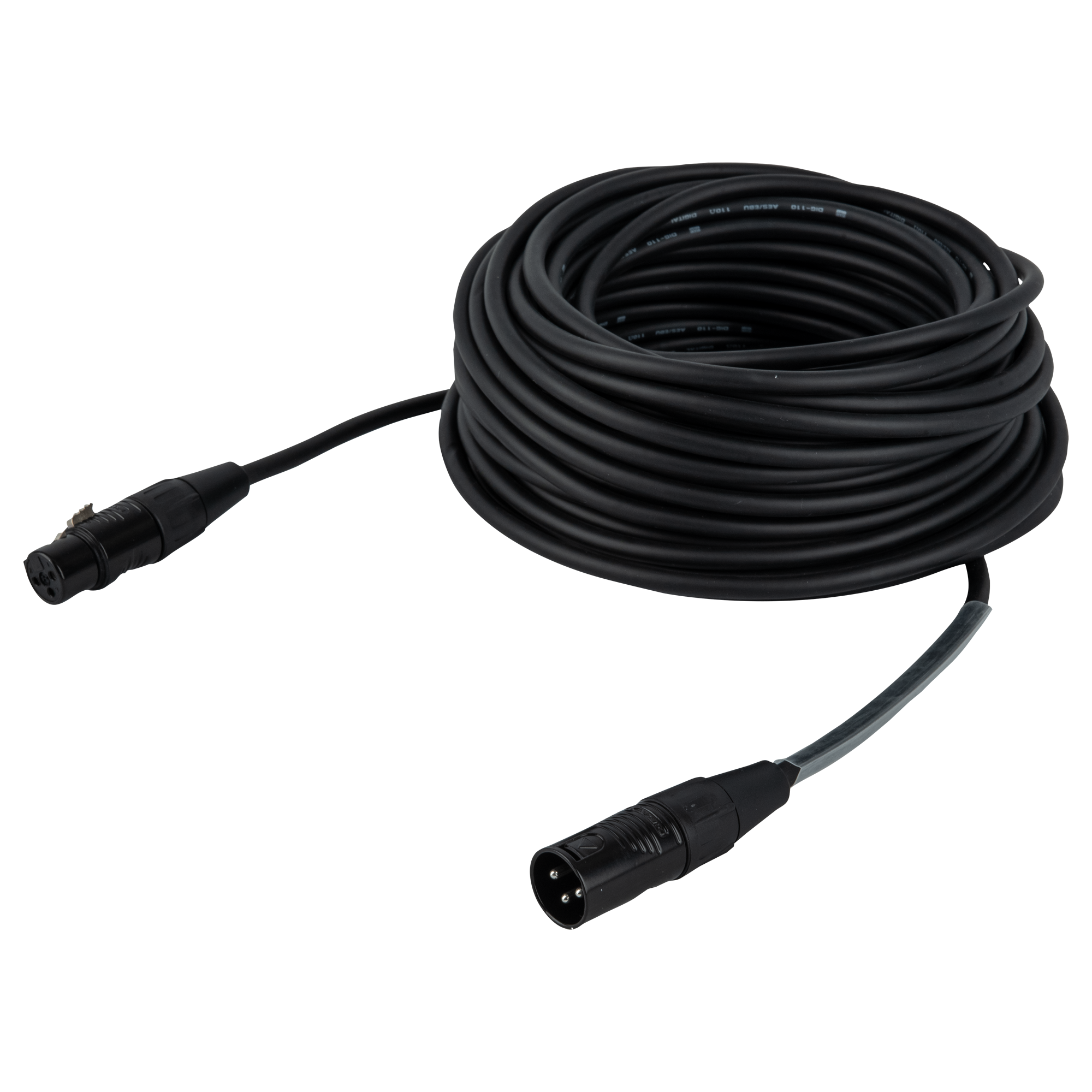 DAP FLR09 - DMX/AES-EBU XLR/M 3P to XLR/F 3P 20 m - Silver plated 20 m - placcato argento