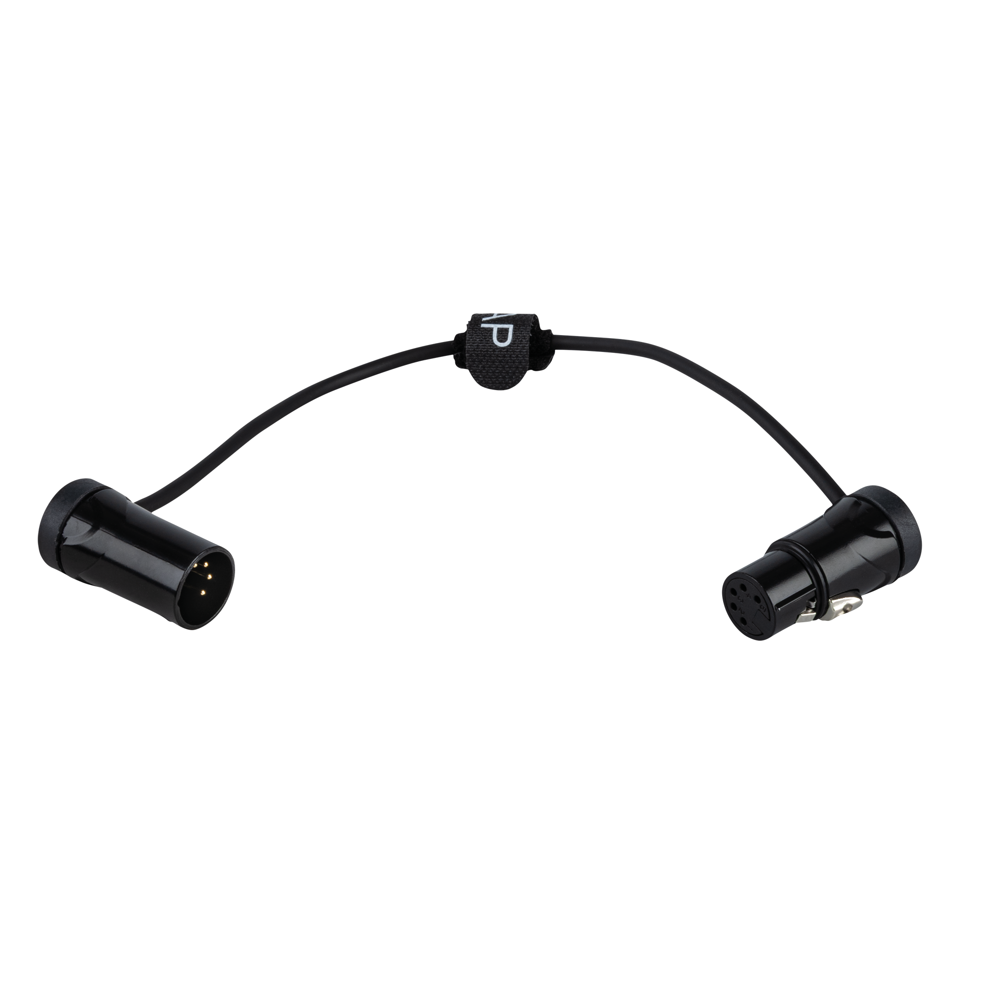DAP FLX18 - bal. XLR/M 5P to XLR/F 5P Patch Cable 0.30 m Cavo patch XLR ultracompatto ad angolo retto - 30 cm