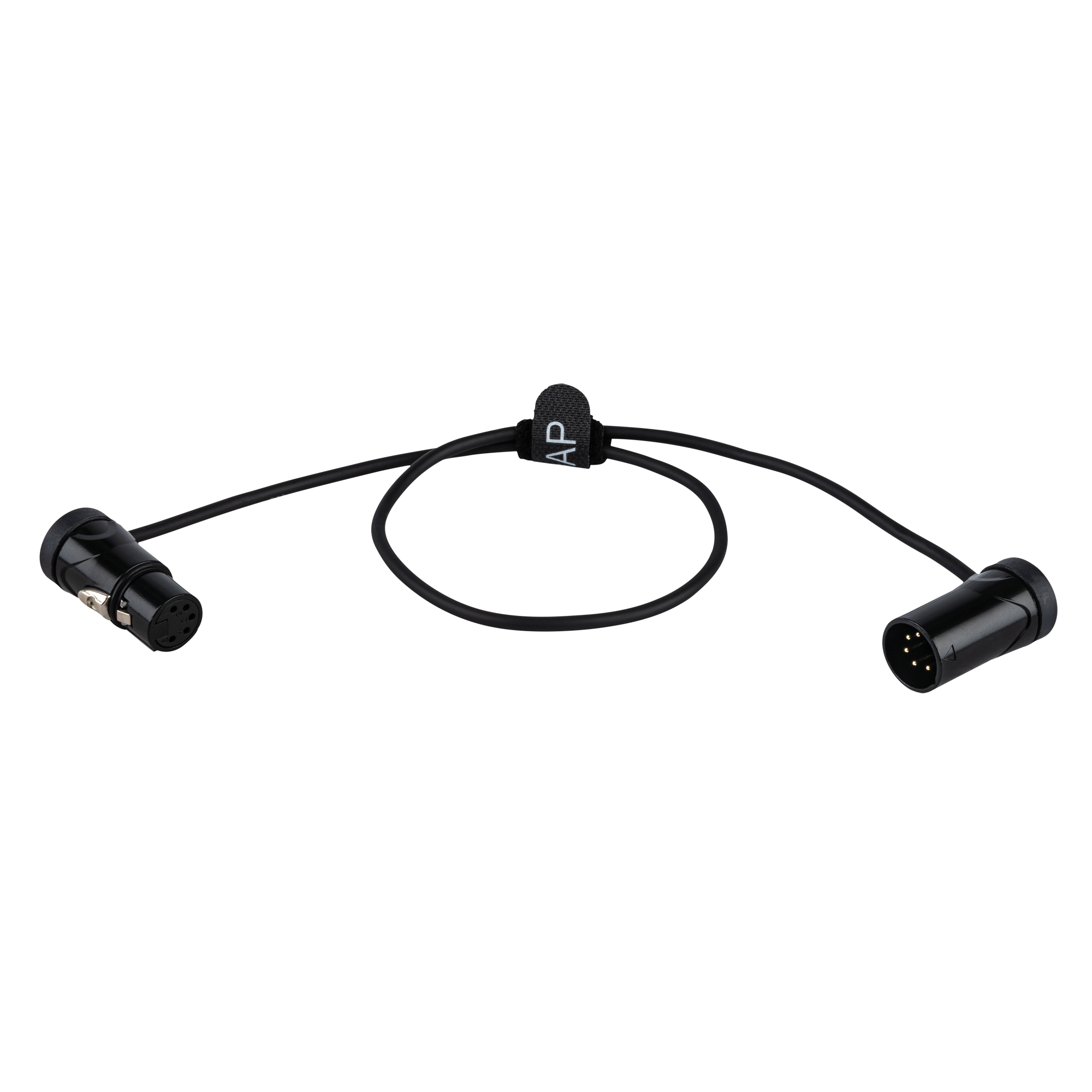 DAP FLX18 - bal. XLR/M 5P to XLR/F 5P Patch Cable 0.60 m Cavo patch XLR ultracompatto ad angolo retto - 60 cm