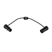 DAP FLX19 - bal. XLR/M 3P to XLR/F 3P Patch Cable 0.30 m Cavo patch XLR ultracompatto ad angolo retto - 30 cm