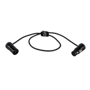 DAP FLX19 - bal. XLR/M 3P to XLR/F 3P Patch Cable 0.60 m Cavo patch XLR ultracompatto ad angolo retto - 60 cm