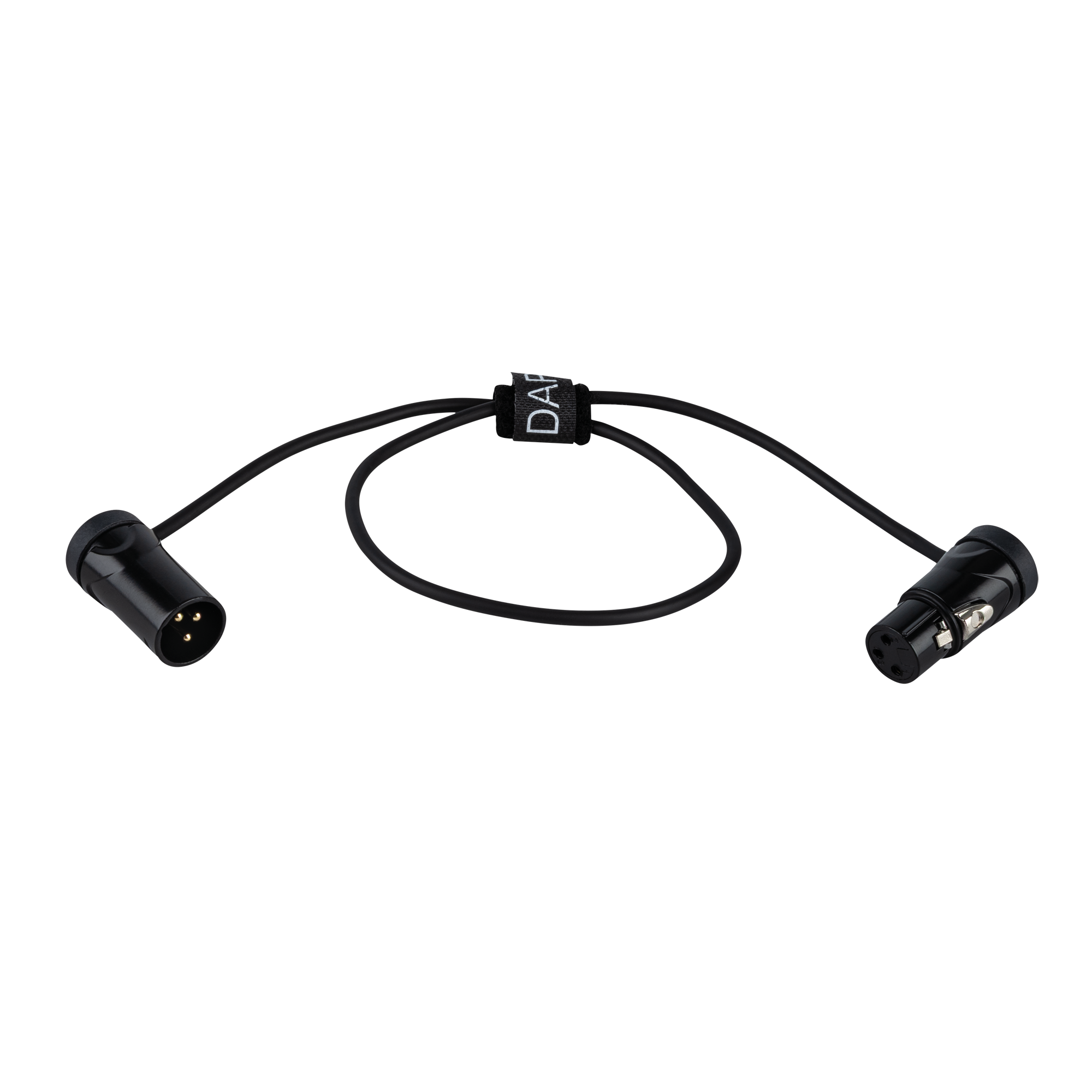 DAP FLX19 - bal. XLR/M 3P to XLR/F 3P Patch Cable 0.60 m Cavo patch XLR ultracompatto ad angolo retto - 60 cm