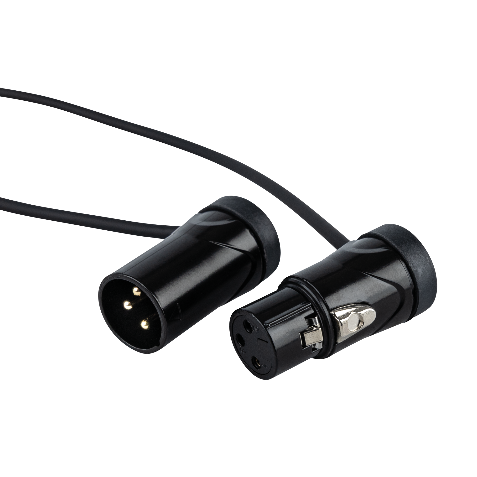 DAP FLX19 - bal. XLR/M 3P to XLR/F 3P Patch Cable 0.90 m Cavo patch XLR ultracompatto ad angolo retto - 90 cm