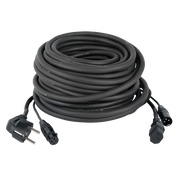 DAP FP08 - Schuko/XLR F - IEC/XLR M - Audio / Power 15 m, Black 15 m - nero