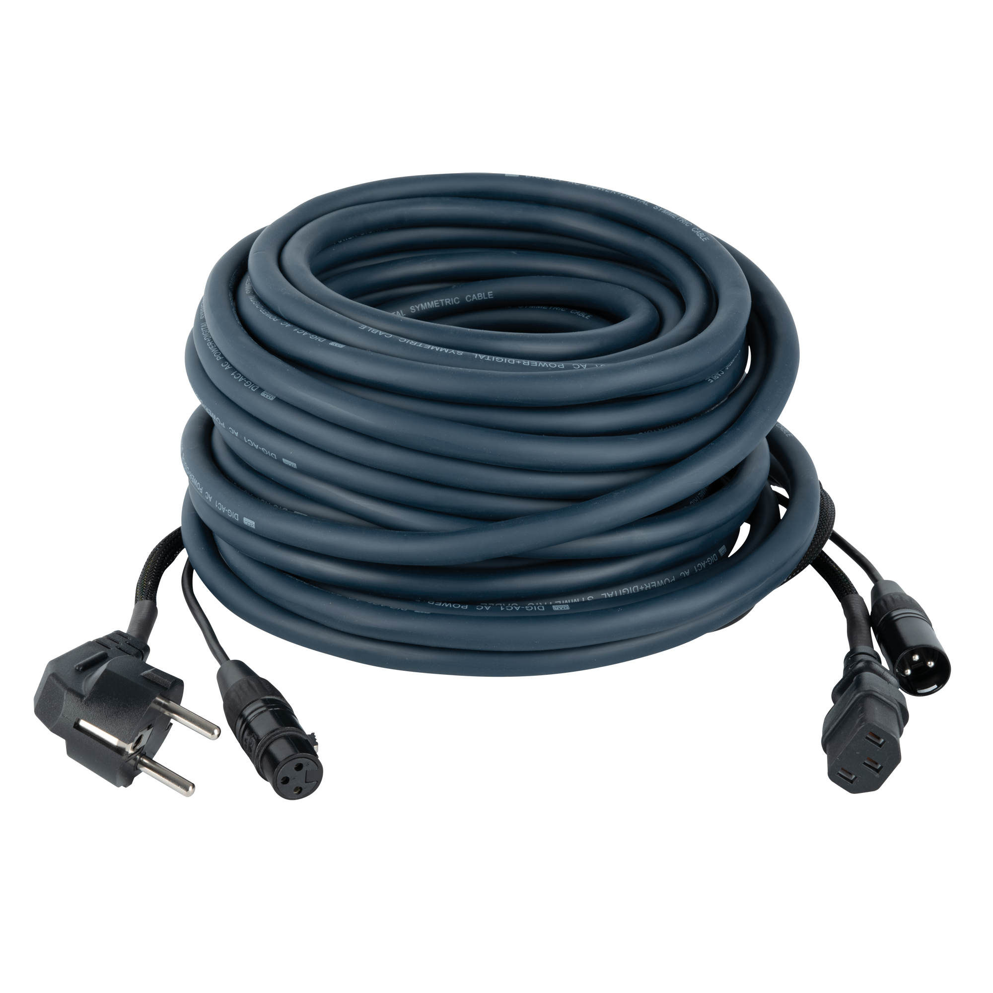 DAP FP08 - Schuko/XLR F - IEC/XLR M - Audio / Power 20 m, Blue 20 m - blu