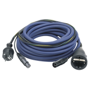 DAP FP09 - Schuko/XLR F - Schuko/XLR M - Audio / Power 15 m, Blue 15 m - blu