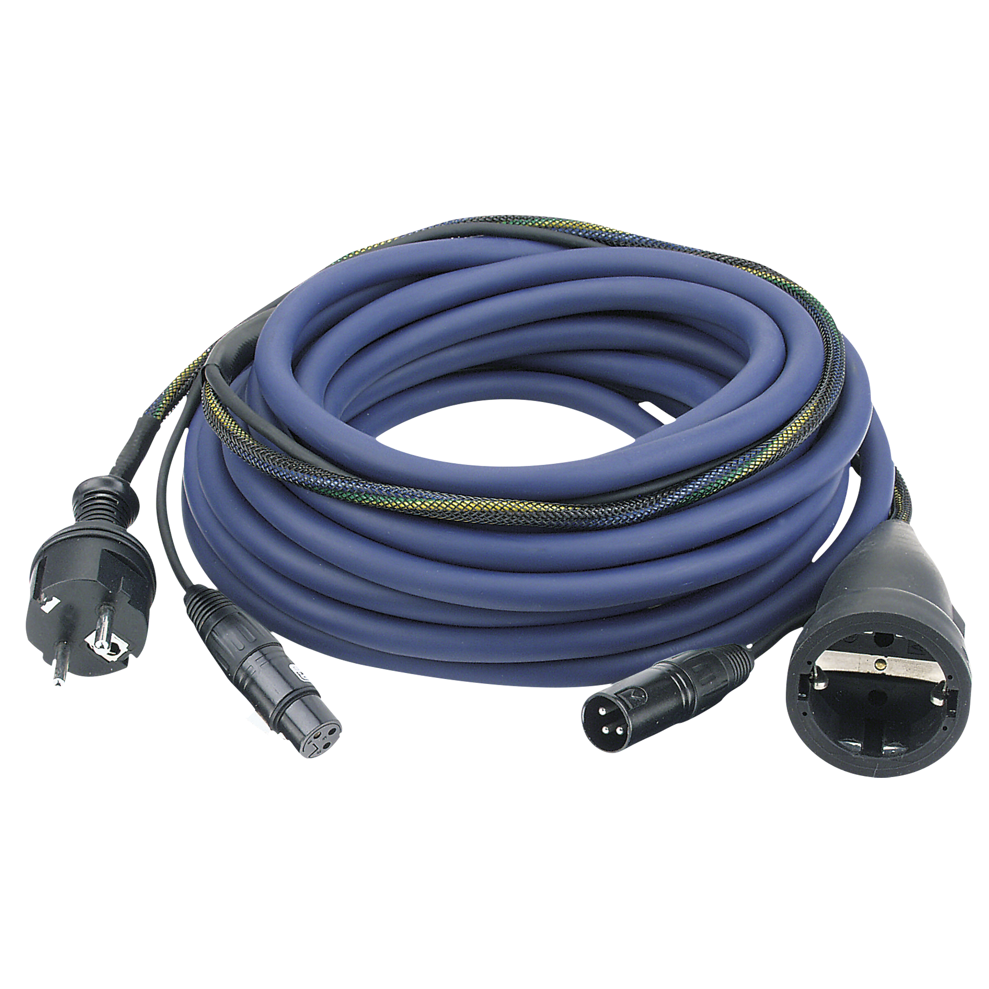 DAP FP09 - Schuko/XLR F - Schuko/XLR M - Audio / Power 15 m, Blue 15 m - blu