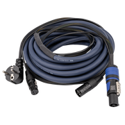 DAP FP10 - Schuko/XLR F - powerCON/XLR M - Audio / Power 10 m 10 m - blu