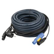 DAP FP10 - Schuko/XLR F - powerCON/XLR M - Audio / Power 20 m 20 m - blu