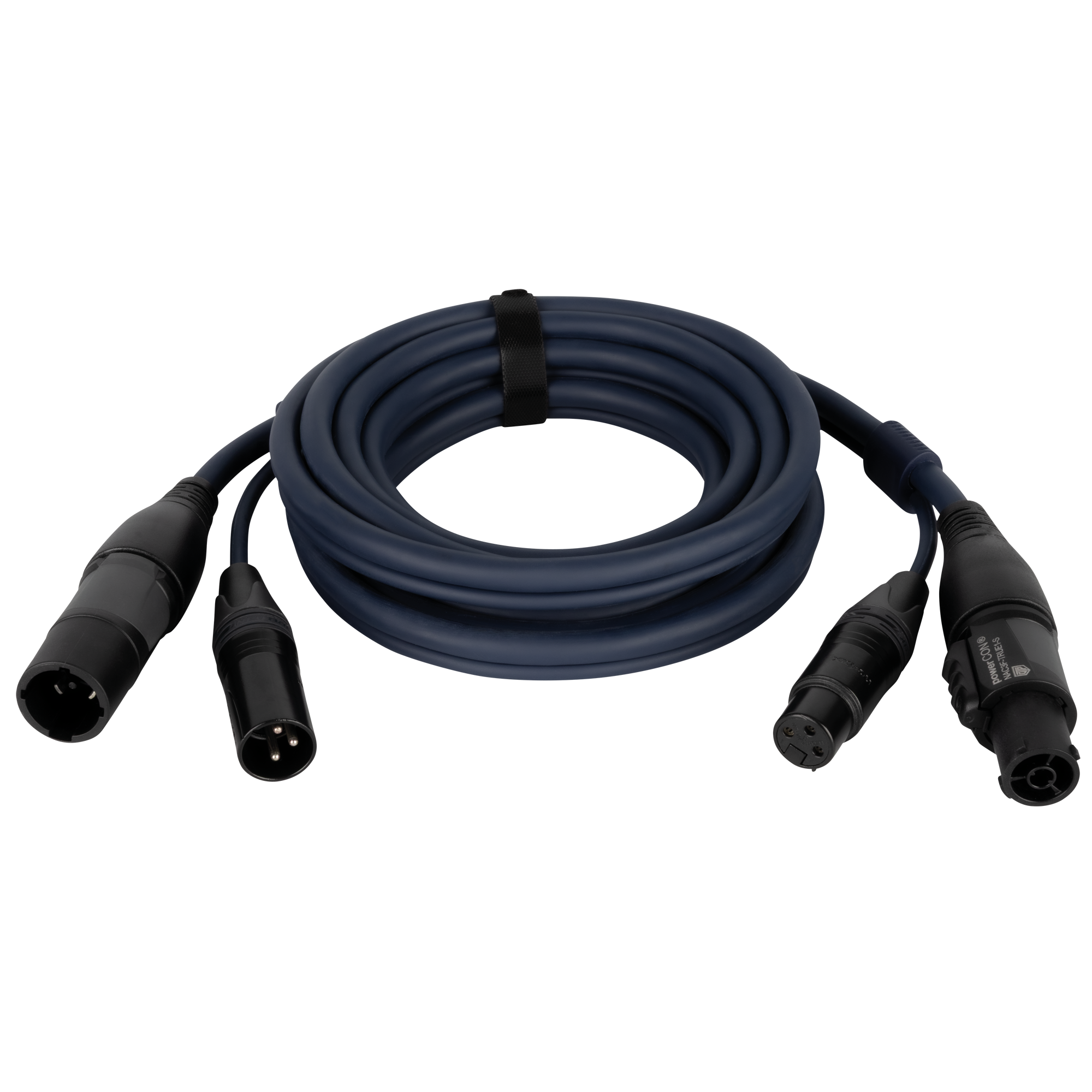 DAP FP-13 Hybrid Cable - powerCON TRUE1 & 3-pin XLR - DMX / Power 3 m 3 m - blu