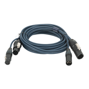 DAP FP-13 Hybrid Cable - powerCON TRUE1 & 3-pin XLR - DMX / Power 6 m 6 m - blu