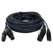 DAP FP-14 Hybrid Cable - powerCON TRUE1 & 5-pin XLR - DMX / Power 10 m 10 m - blu