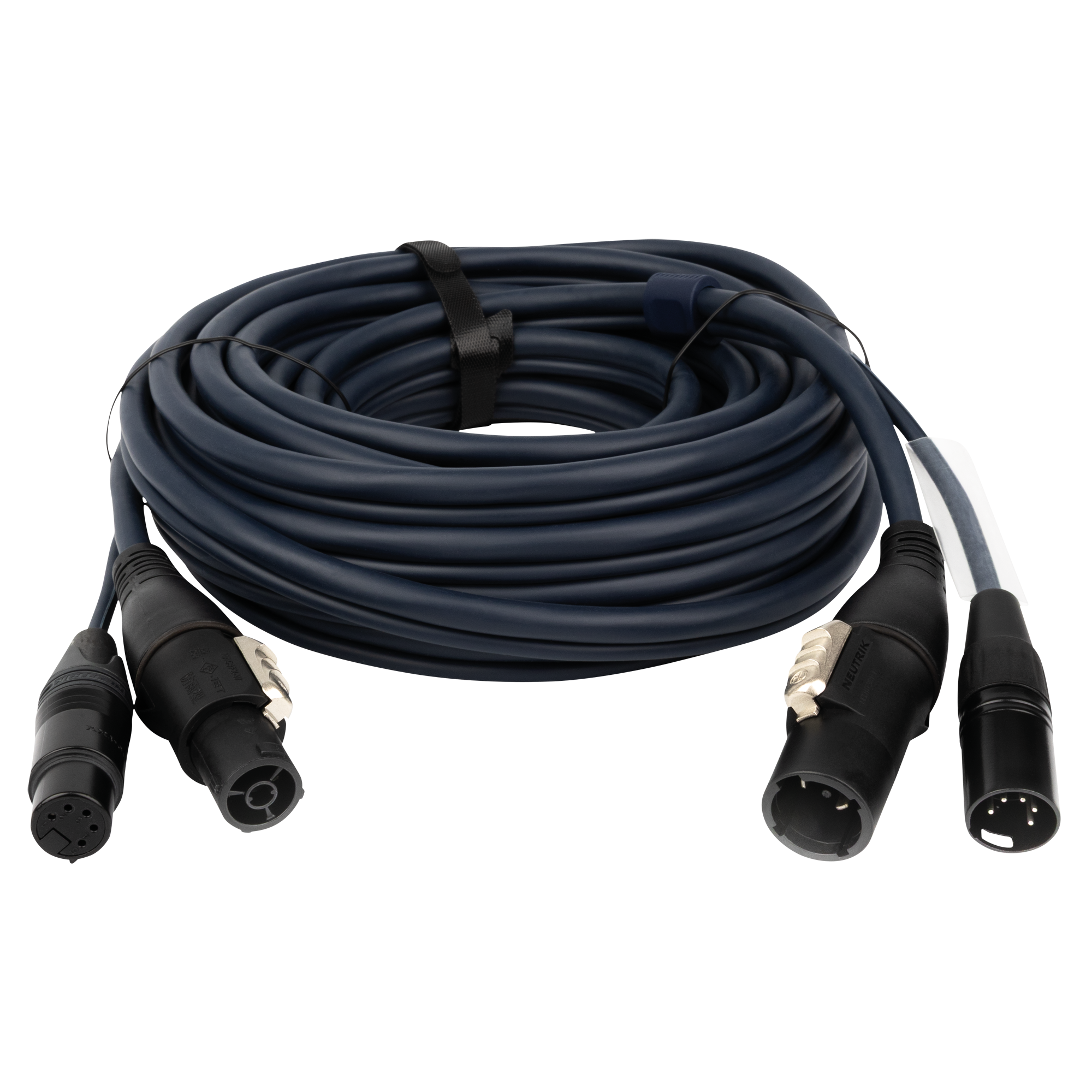 DAP FP-14 Hybrid Cable - powerCON TRUE1 & 5-pin XLR - DMX / Power 10 m 10 m - blu