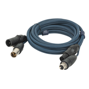 DAP FP-15 Hybrid Cable - powerCON TRUE1 & 3-pin XLR IP - DMX / Power 15 m 15 m - blu