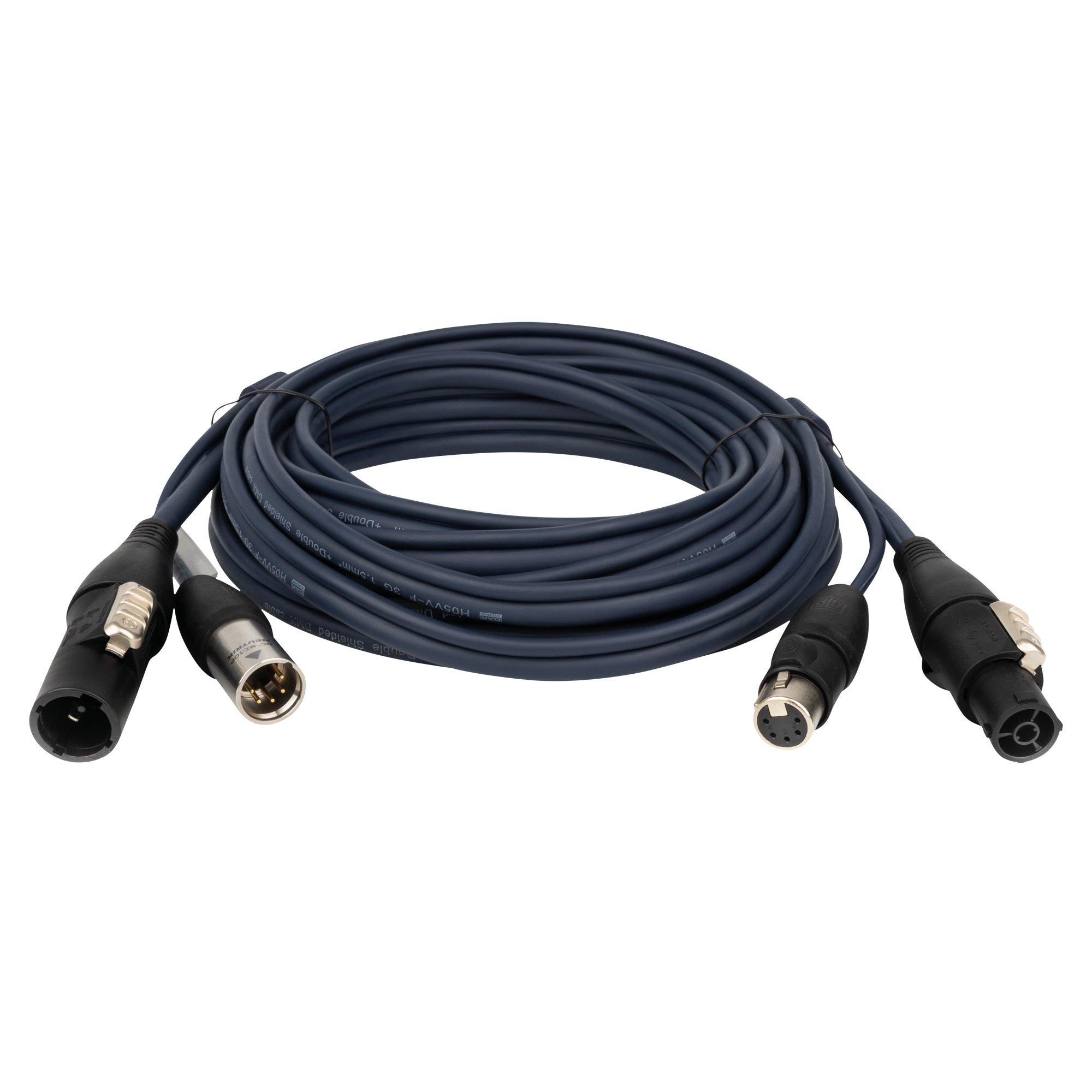 DAP FP-16 Hybrid Cable - powerCON TRUE1 & 5-pin XLR IP - DMX / Power 6 m 6 m - blu