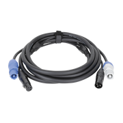 DAP FP20 Hybrid Cable - Power Pro & 3-pin XLR - DMX / Power 3 m 3 m - nero