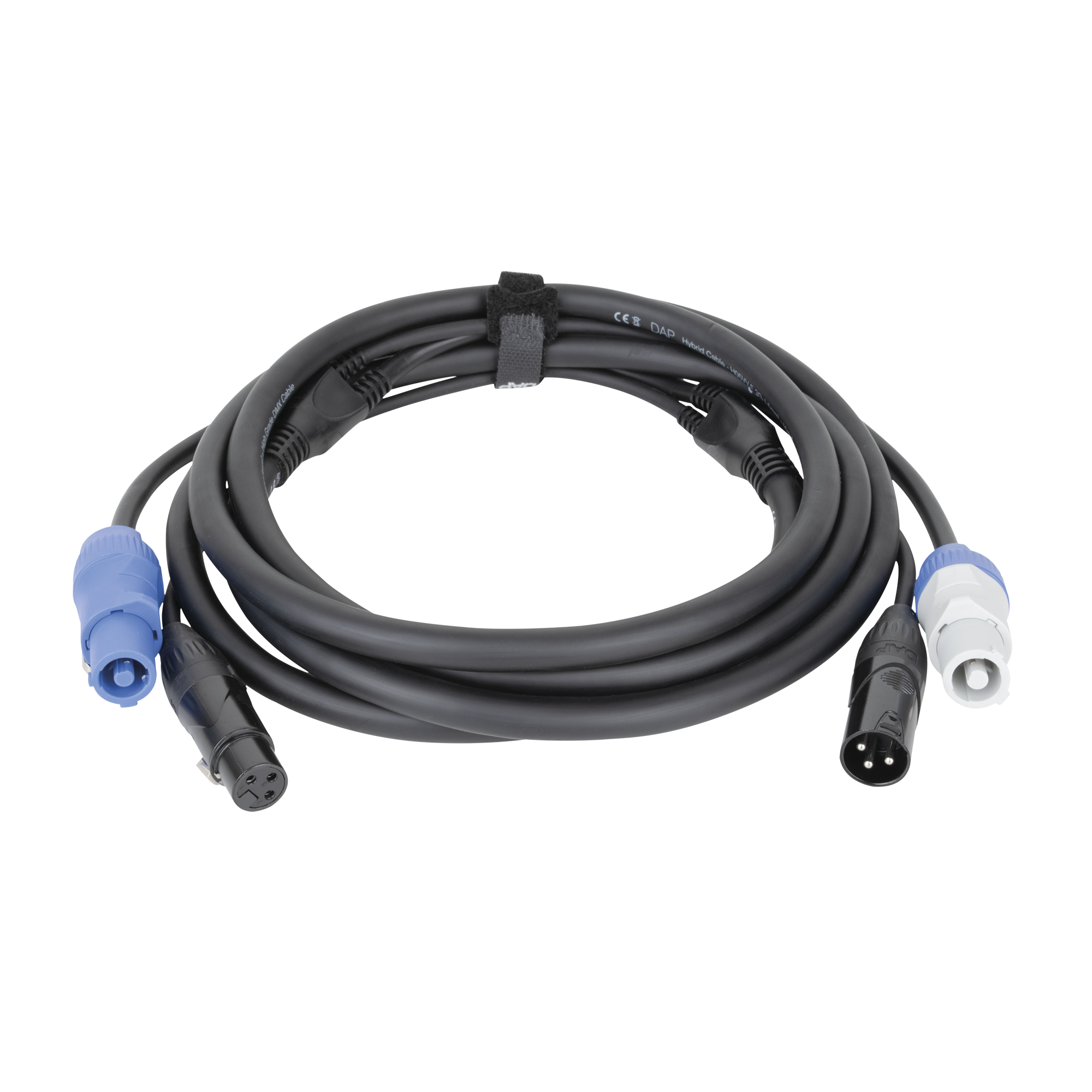 DAP FP20 Hybrid Cable - Power Pro & 3-pin XLR - DMX / Power 3 m 3 m - nero