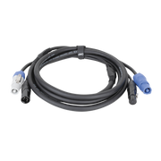 DAP FP21 Hybrid Cable - Power Pro & 5-pin XLR - DMX / Power 1.5 m 1,5 m - nero