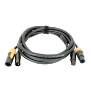 DAP FP22 Hybrid Cable - Power Pro True & 3-pin XLR - DMX / Power 6 m 6 m - nero