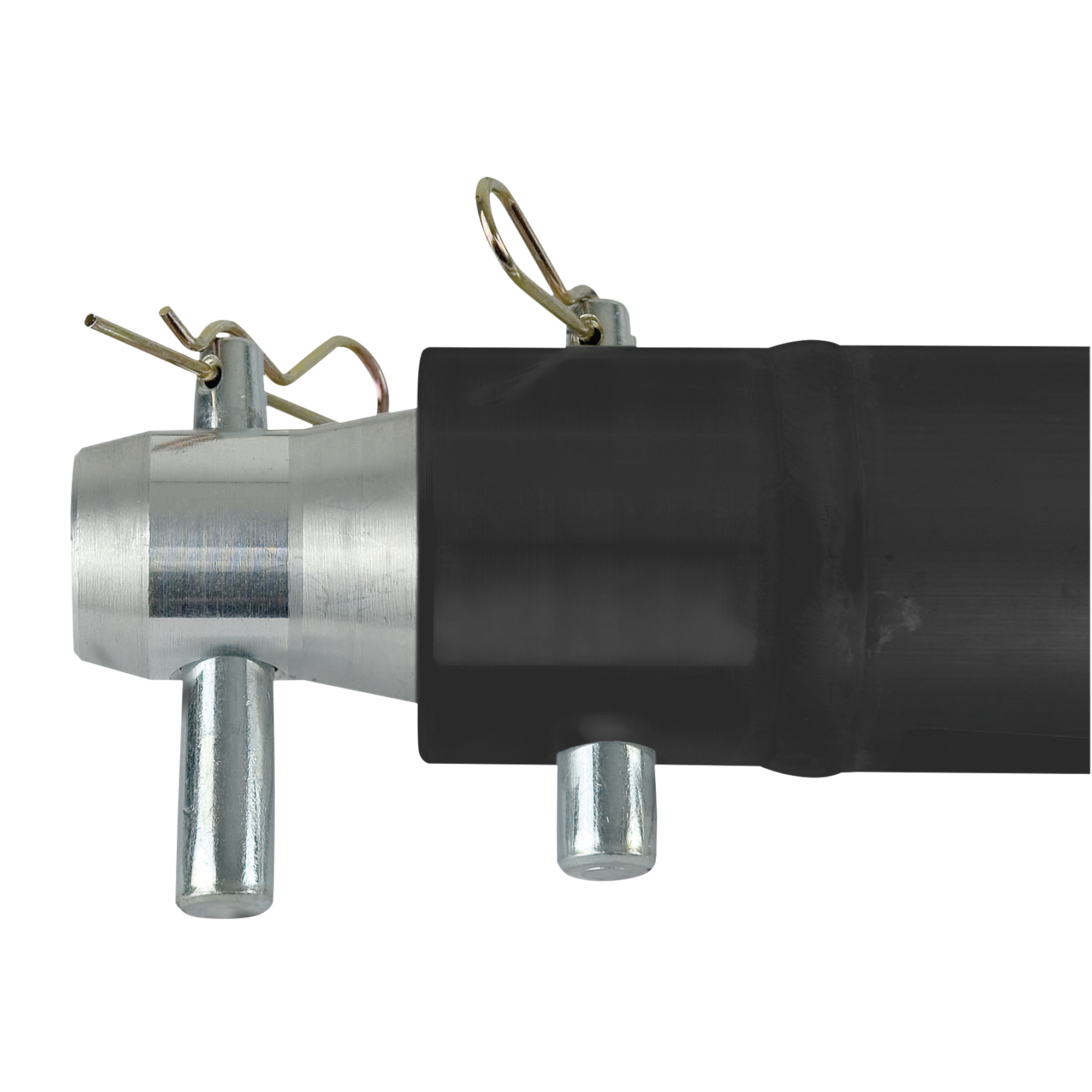 MILOS F Truss - Single Tube 50 mm F (Prolyte Ø 27,8 mm compatible), Black, 2.000mm Tube F 2000 - incl. 1x female receiver - 200 cm - black