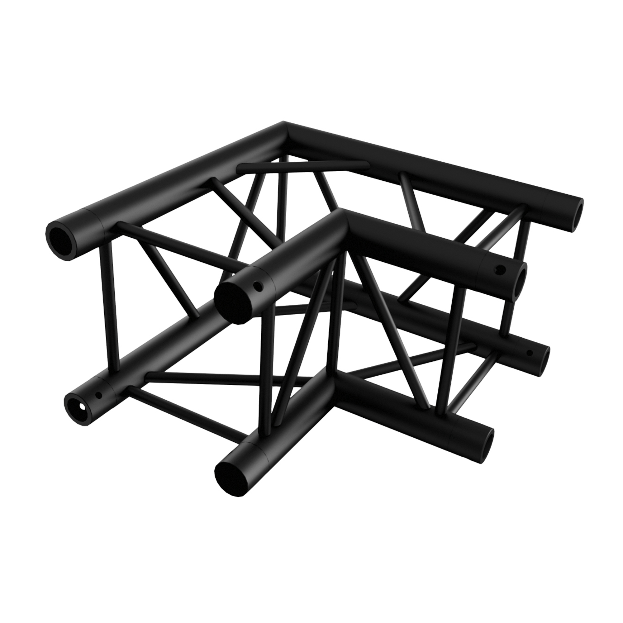 MILOS Pro-30 Square F Truss - Corner F (Prolyte Ø 27,8 mm compatible), Black QCF21 - 90° corner - black