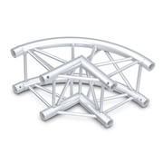 MILOS Pro-30 Square F-Truss - Circle Corner F (Prolyte Ø 27,8 mm compatible), Silver QCF21-KRS - angolo da 90° - F