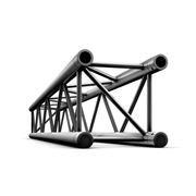 MILOS Pro-30 Square F Truss - Straight F (Prolyte Ø 27,8 mm compatible), Black, 500mm QTF500 - 500 mm - black