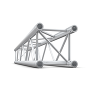 MILOS Pro-30 Square F Truss - Straight F (Prolyte Ø 27,8 mm compatible), Silver, 2.000mm QTF2000 - 2000 mm - silver