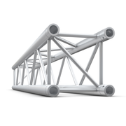 MILOS Pro-30 Square F Truss - Straight - Heavy Duty F (Prolyte Ø 27,8 mm compatible), Silver, 2.000mm QTVF2000 - 2000 mm - heavy duty - silver - F
